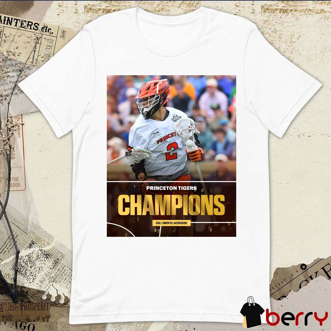 Princeton Tigers Champions 2026 NCAA Division I Men’s Lacrosse Poster t-shirt