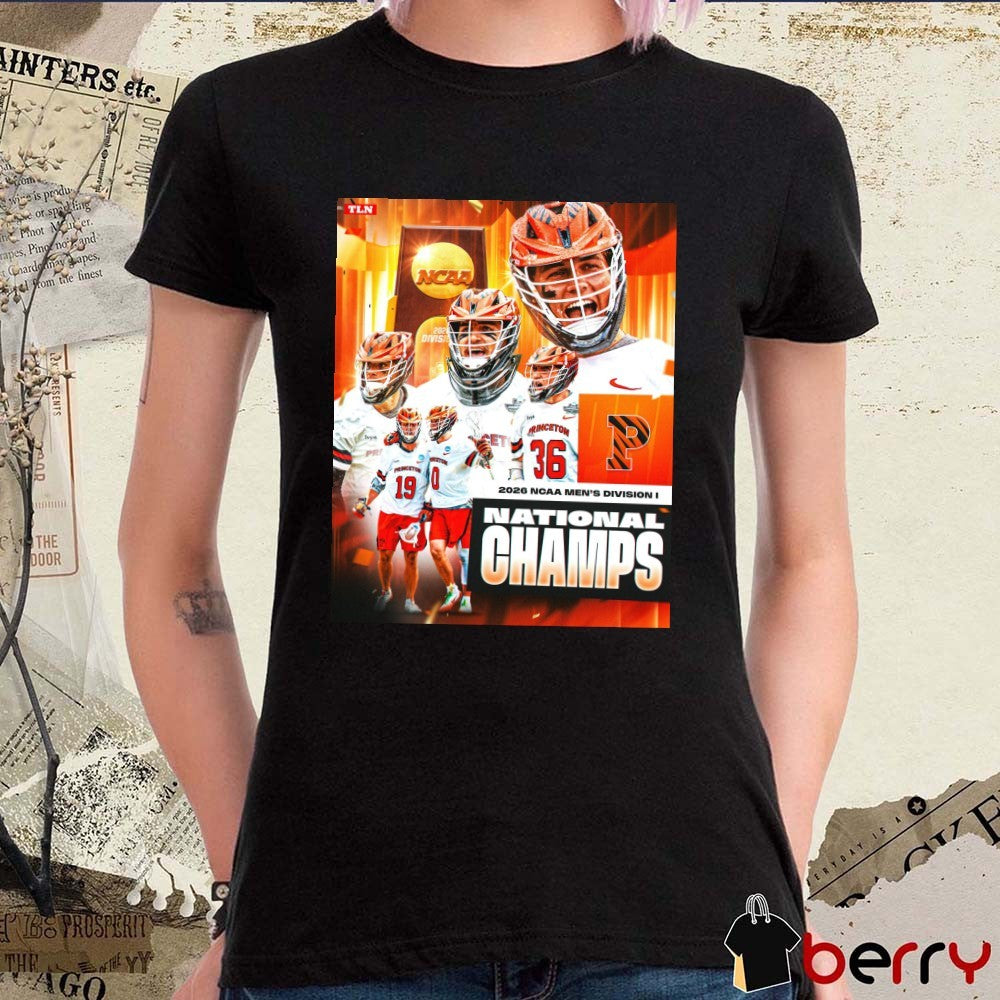 Princeton Tigers Men’s Lacrosse 2026 NCAA Men’s Division I National Champions Poster t-shirt