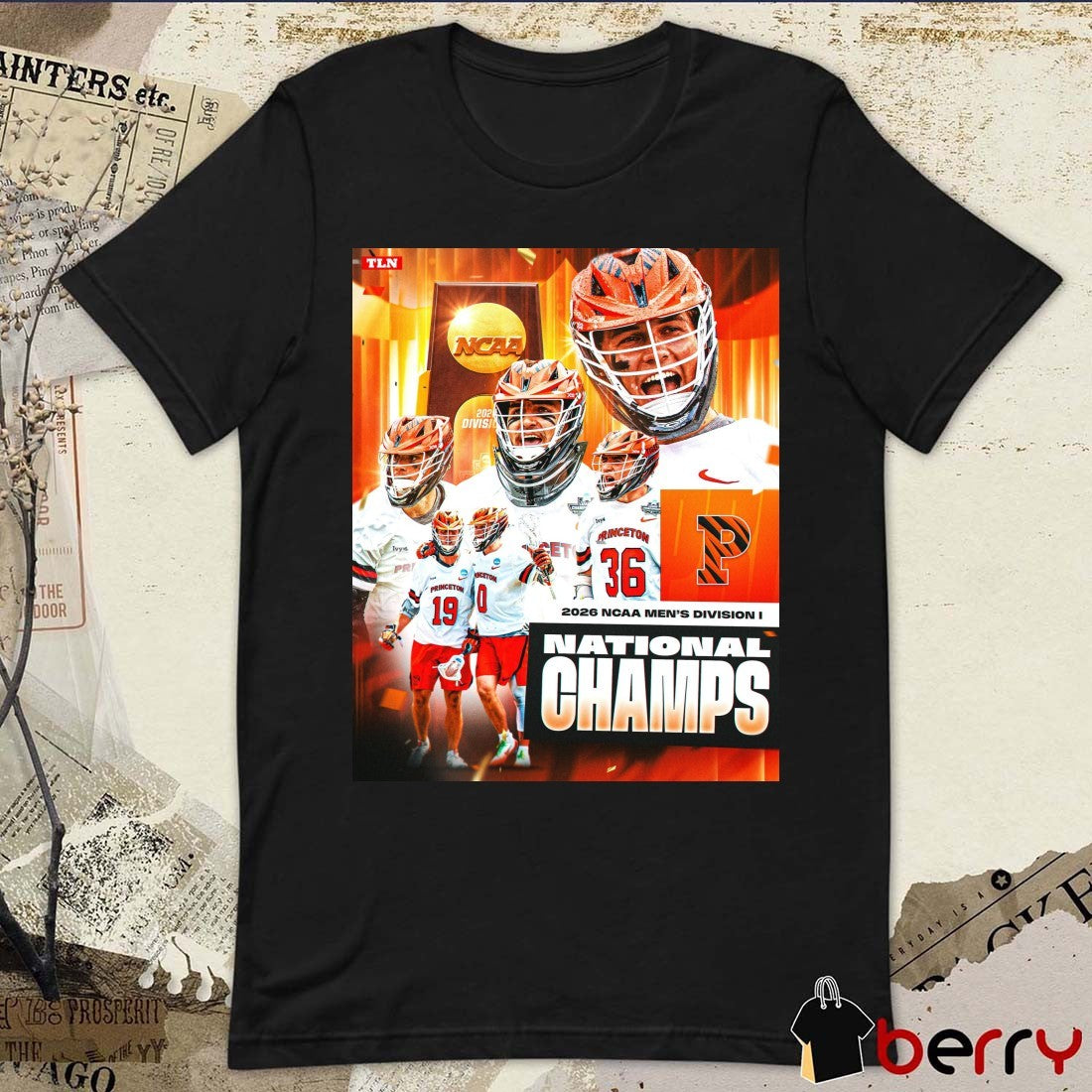 Princeton Tigers Men’s Lacrosse 2026 NCAA Men’s Division I National Champions Poster t-shirt