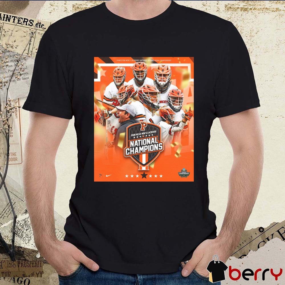 Princeton Tigers Men’s Lacrosse 2026 NCAA National Champions Poster t-shirt