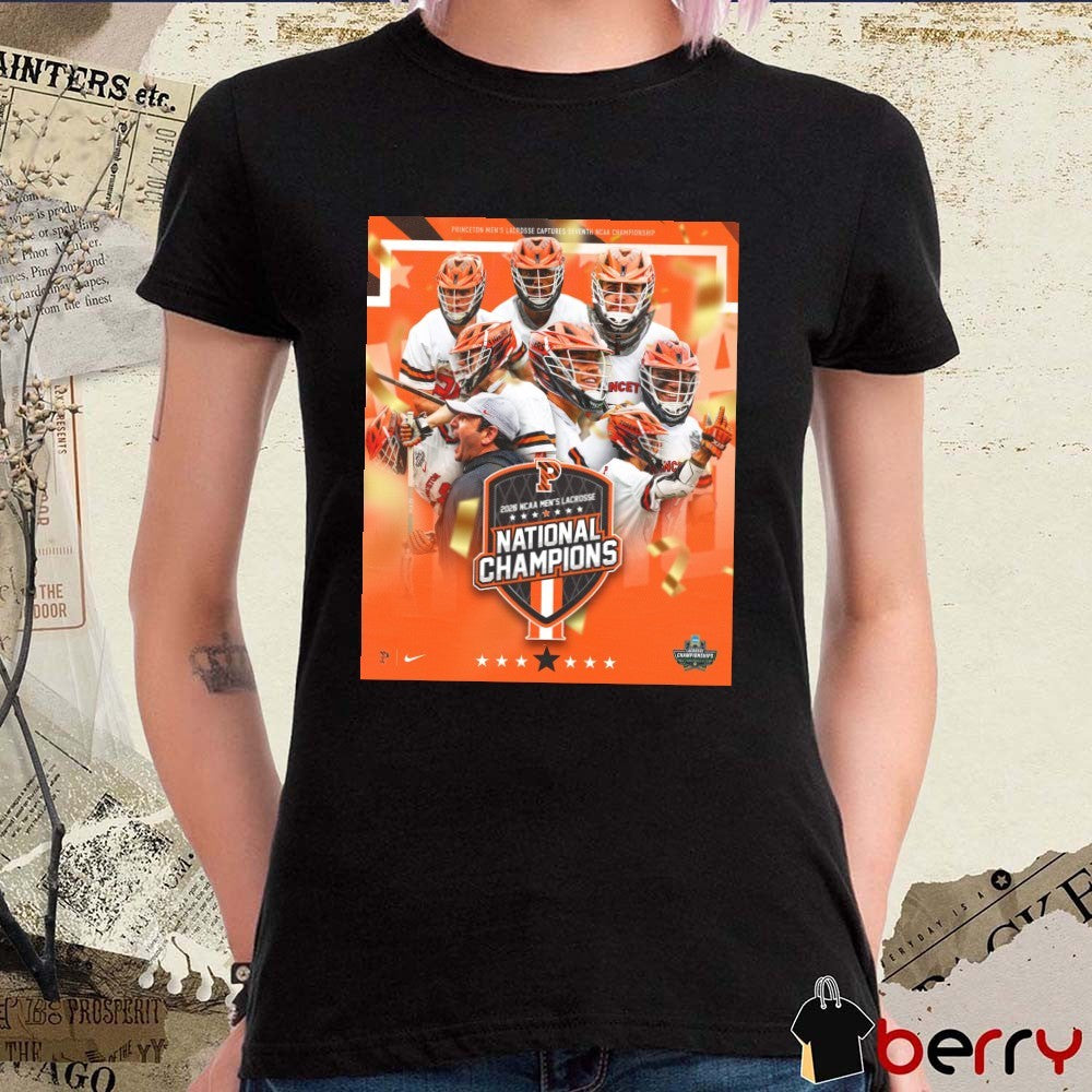 Princeton Tigers Men’s Lacrosse 2026 NCAA National Champions Poster t-shirt