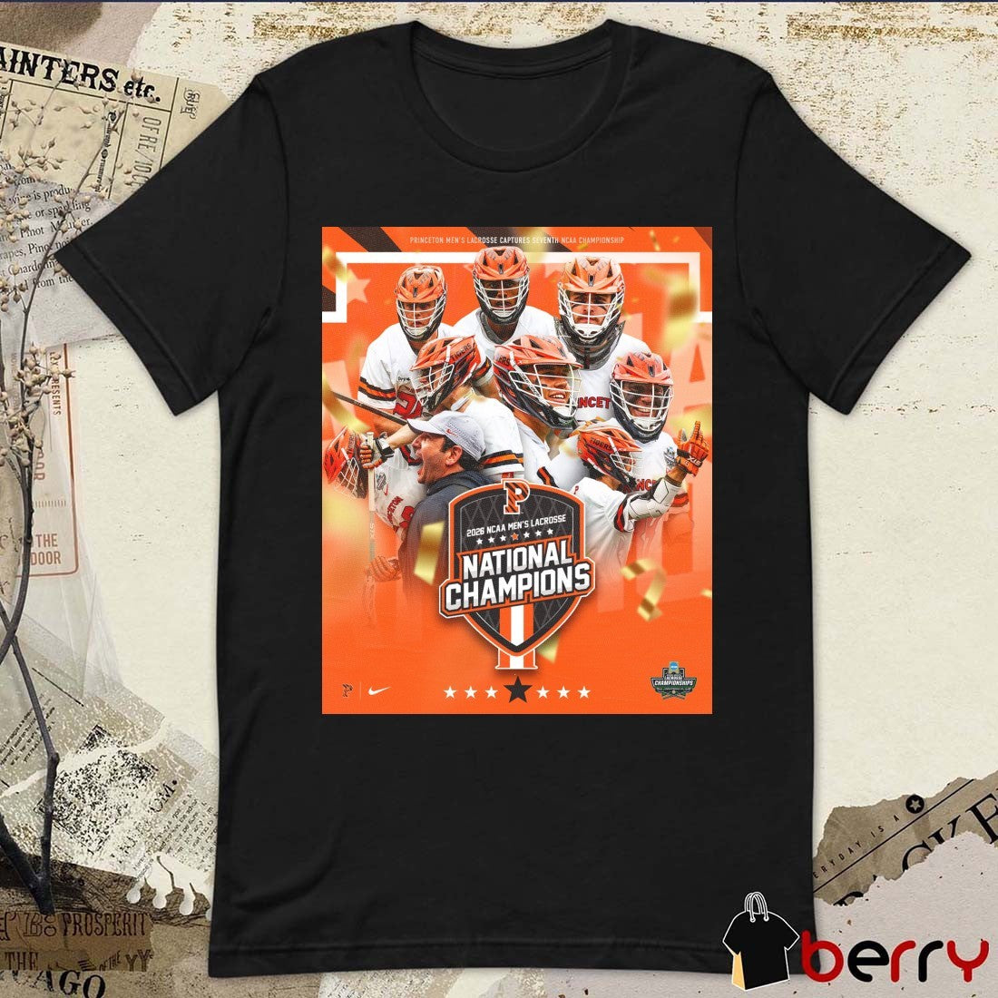 Princeton Tigers Men’s Lacrosse 2026 NCAA National Champions Poster t-shirt