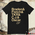 Purdue Boilermakers Basketball Ampersand Stars 2025-26 Braden Fletch TKR CJ Oscar t-shirt