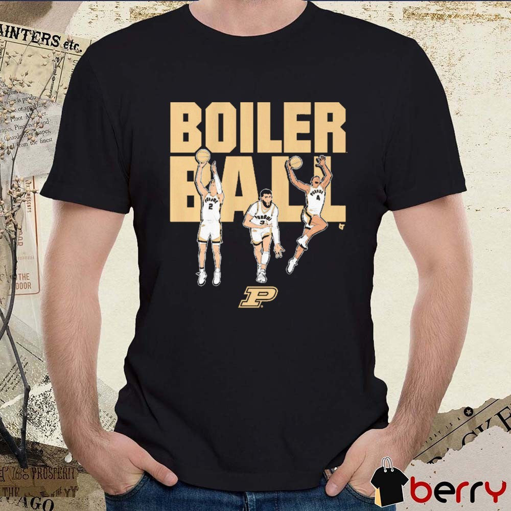 Purdue Boilermakers Basketball Braden Smith, Fletcher Loyer, and Trey Kaufman-Renn Boiler Ball t-shirt