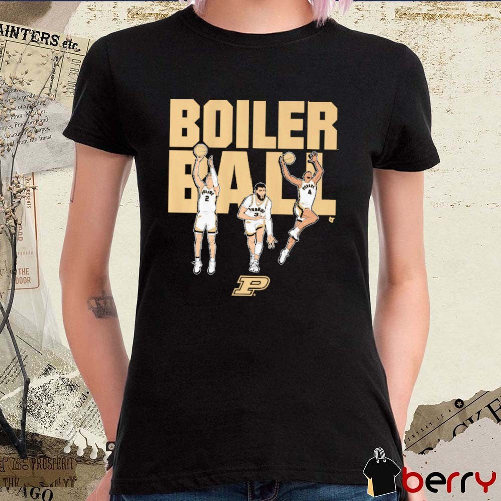 Purdue Boilermakers Basketball Braden Smith, Fletcher Loyer, and Trey Kaufman-Renn Boiler Ball t-shirt