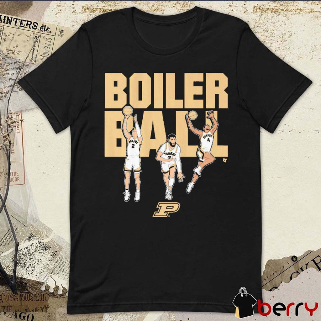 Purdue Boilermakers Basketball Braden Smith, Fletcher Loyer, and Trey Kaufman-Renn Boiler Ball t-shirt