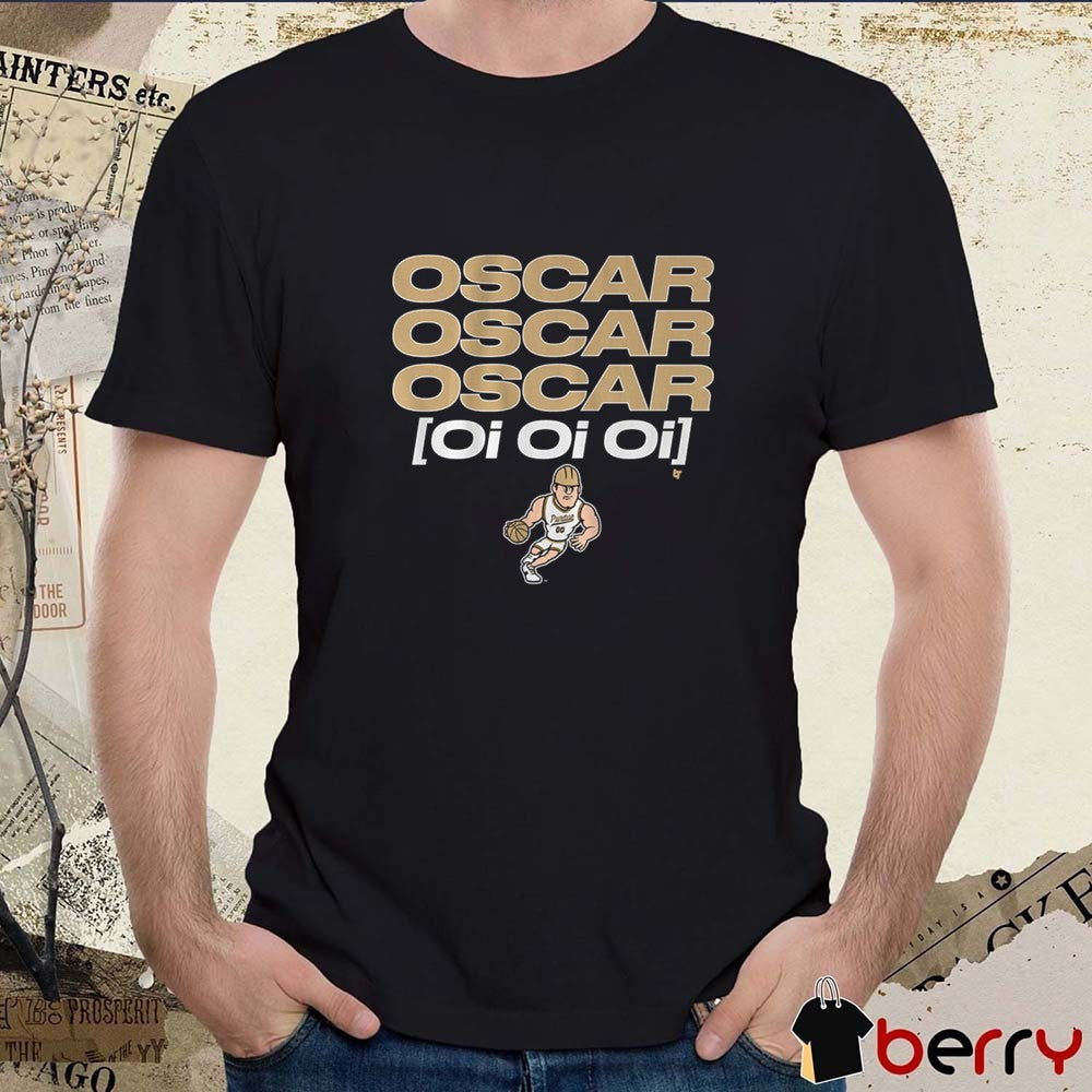 Purdue Boilermakers Basketball Oscar Cluff Oi Oi Oi t-shirt