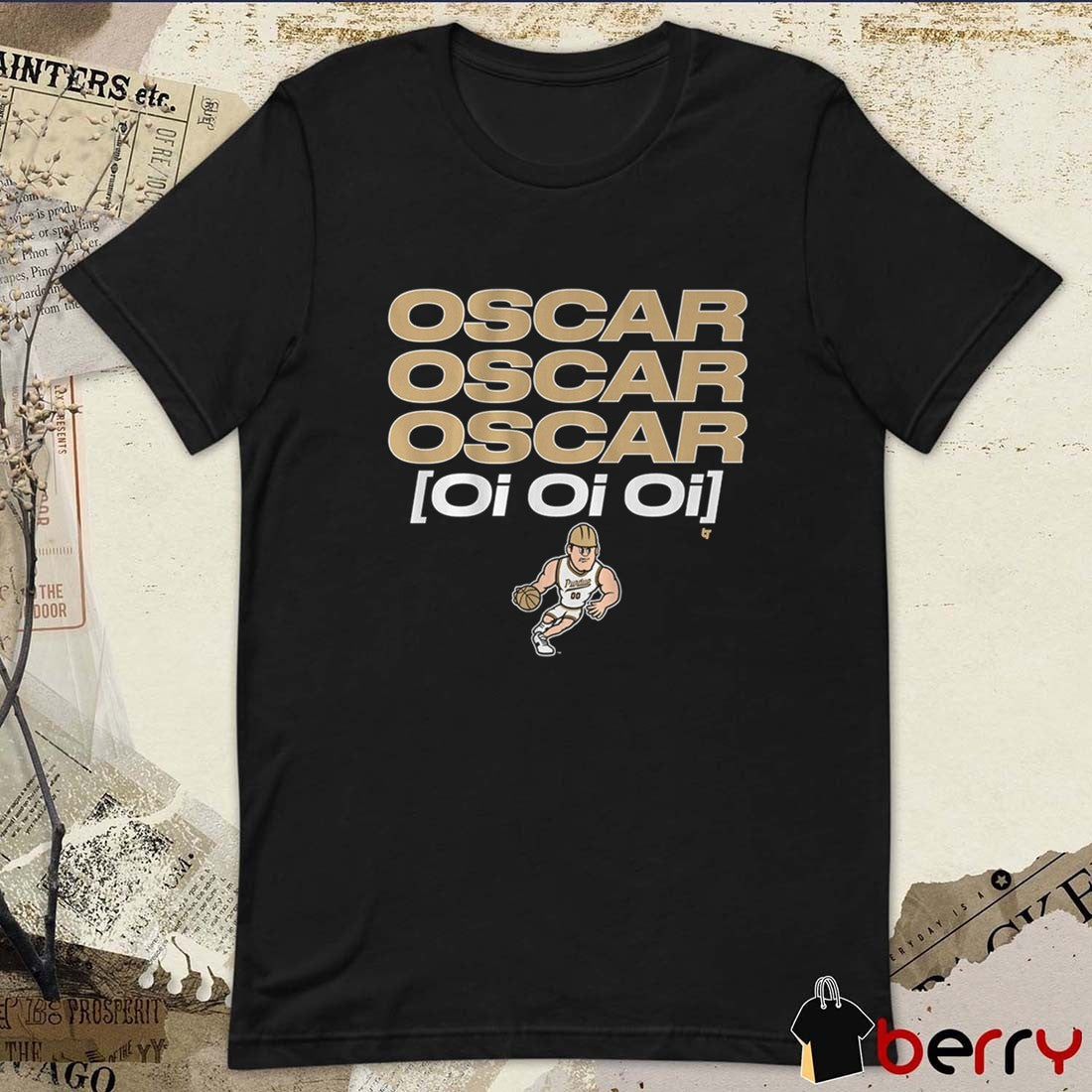 Purdue Boilermakers Basketball Oscar Cluff Oi Oi Oi t-shirt