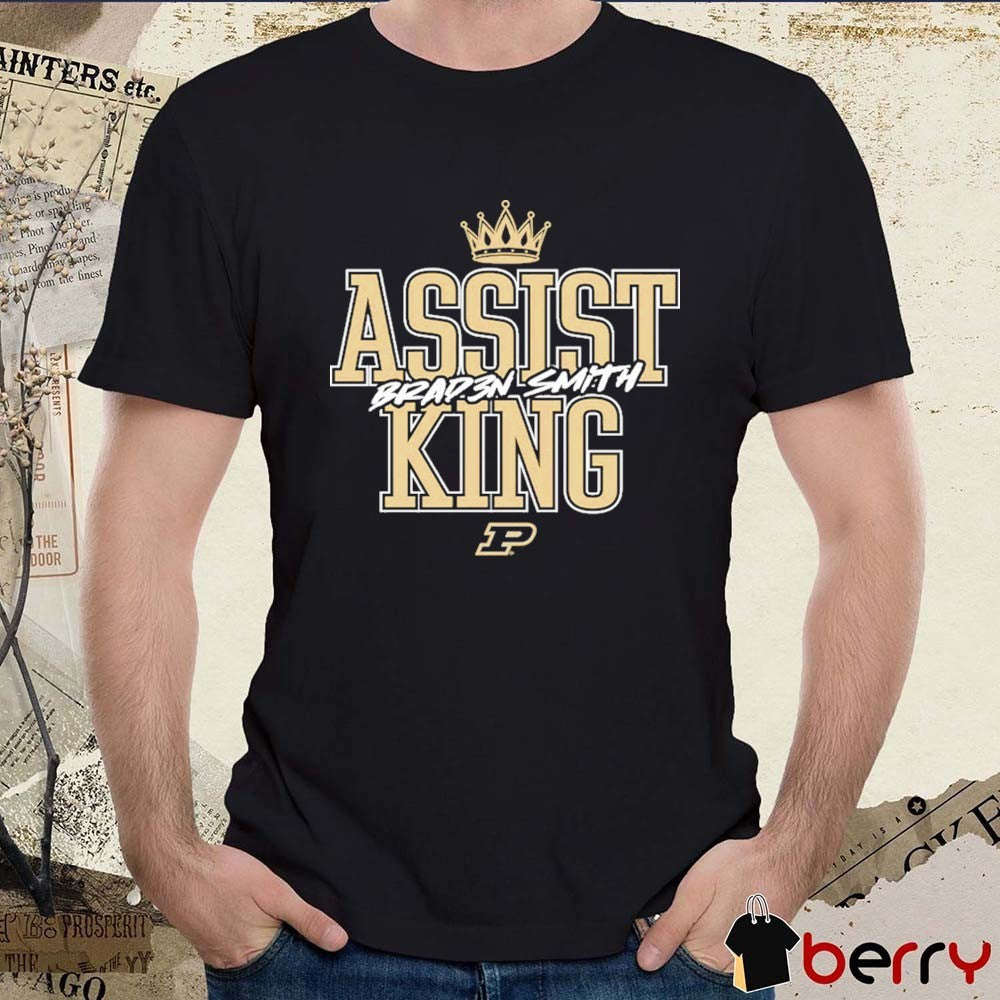 Purdue Boilermakers Braden Smith Assist King 2026 NCAA March Madness Men’s Basketball Elite 8 t-shirt