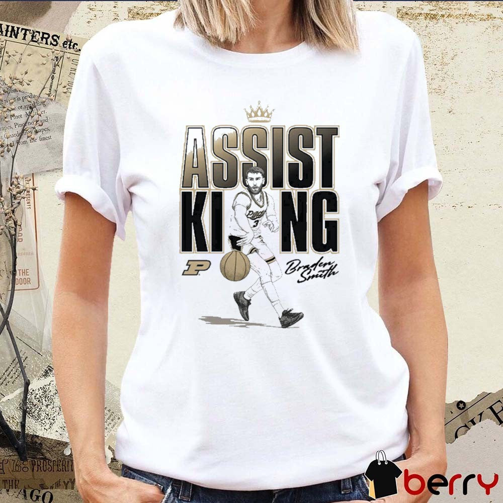 Purdue Boilermakers Braden Smith Assist King Caricature 2026 NCAA March Madness Men’s Basketball Elite 8 t-shirt