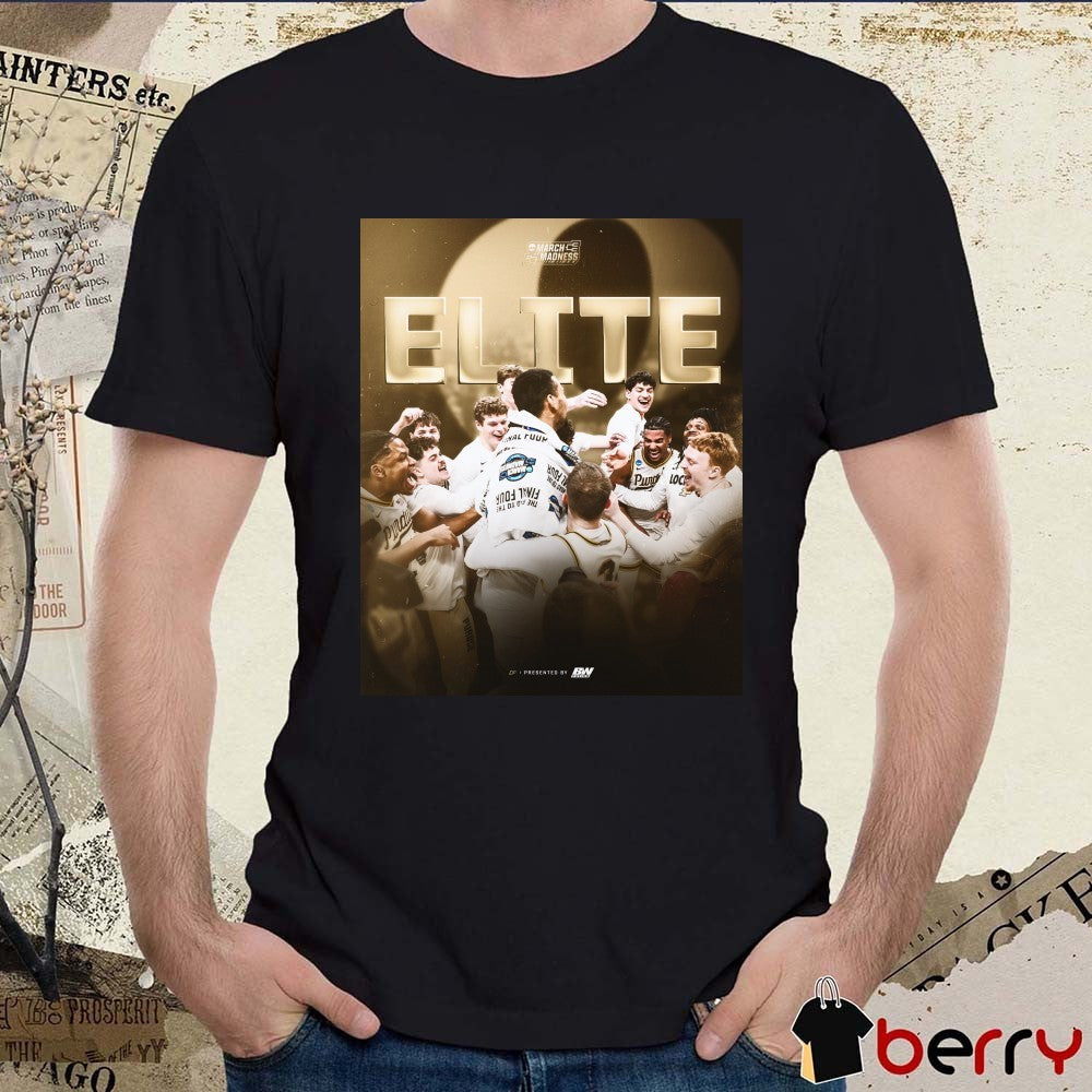 Purdue Boilermakers Men’s Basketball 2026 Elite NCAA March Madness Poster t-shirt