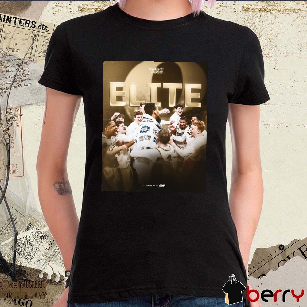 Purdue Boilermakers Men’s Basketball 2026 Elite NCAA March Madness Poster t-shirt