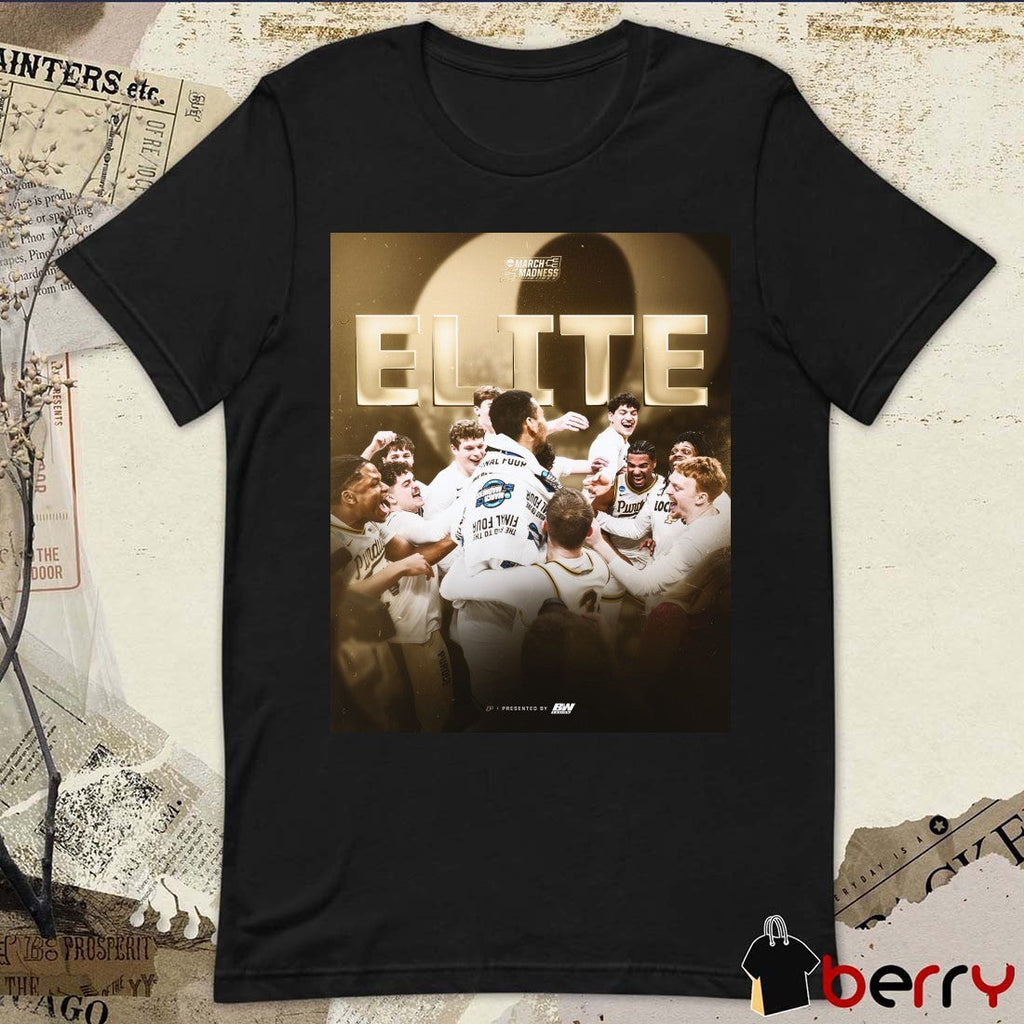 Purdue Boilermakers Men’s Basketball 2026 Elite NCAA March Madness Poster t-shirt