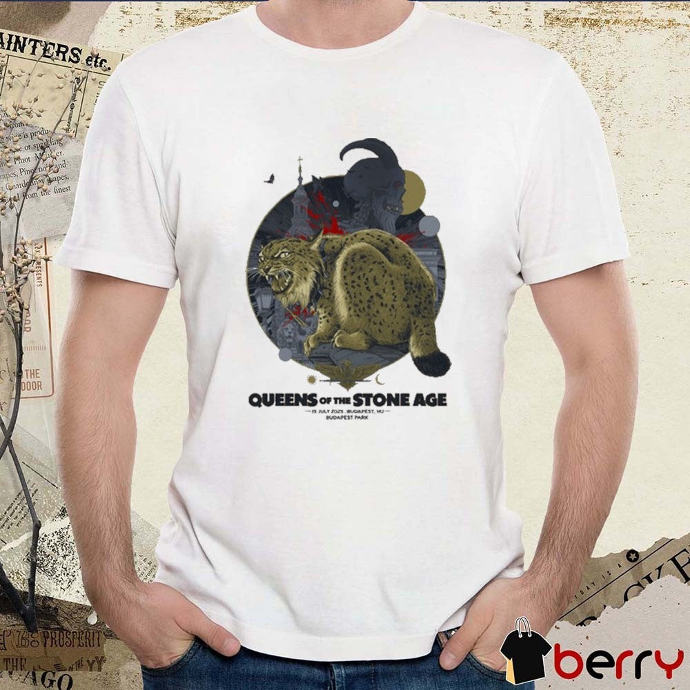 Queens Of The Stone Age July 19 2025 In Budapest Hungary Budapest Park t-shirt
