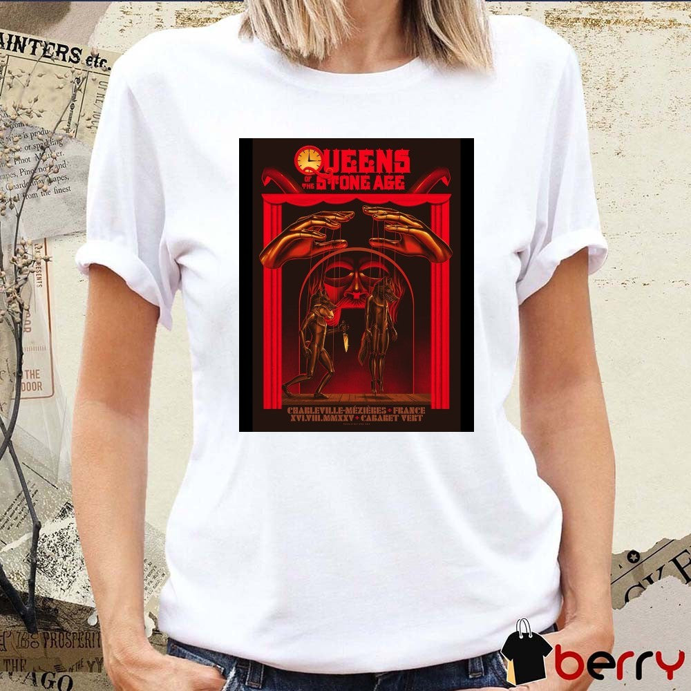Queens of the Stone Age Charleville-Mezieres France August 16 2025 Cabaret Vert Poster t-shirt