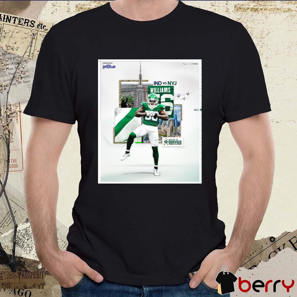 Quincy Williams Indianapolis Colts Vs New York Jets Salute To Service Poster t-shirt