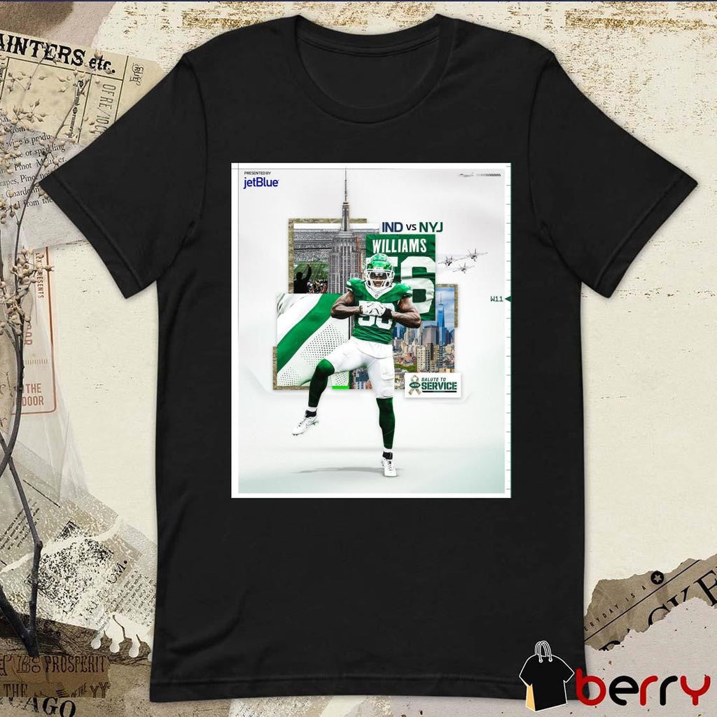 Quincy Williams Indianapolis Colts Vs New York Jets Salute To Service Poster t-shirt