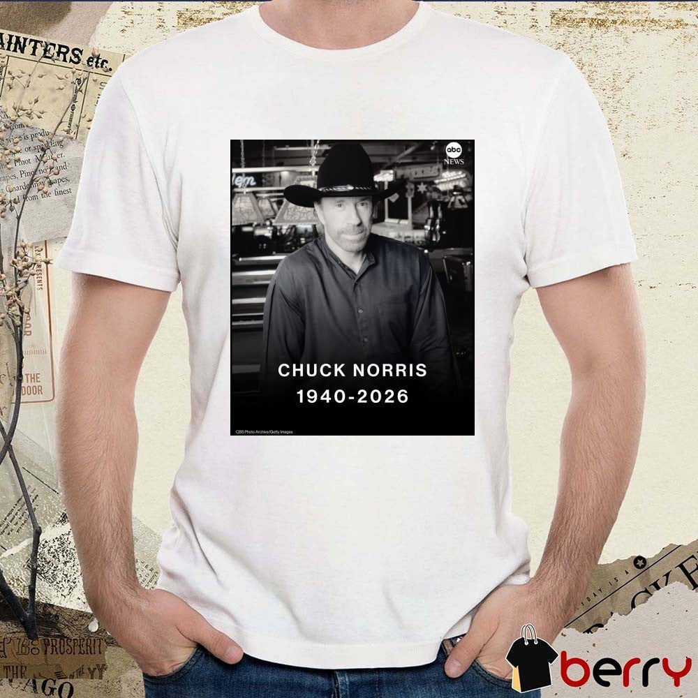 RIP Chuck Norris Walker, Texas Ranger 1940 – 2026 ABC News Poster t-shirt