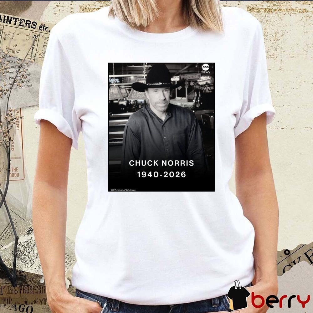 RIP Chuck Norris Walker, Texas Ranger 1940 – 2026 ABC News Poster t-shirt