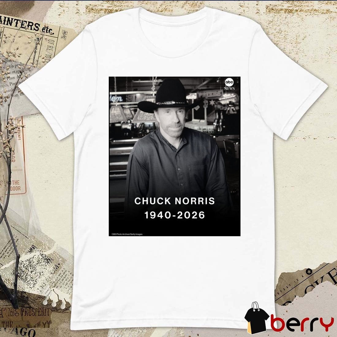 RIP Chuck Norris Walker, Texas Ranger 1940 – 2026 ABC News Poster t-shirt