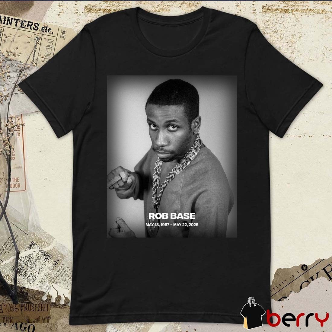 RIP Rob Base May 18 1967 – May 22 2026 Complex Music Poster t-shirt