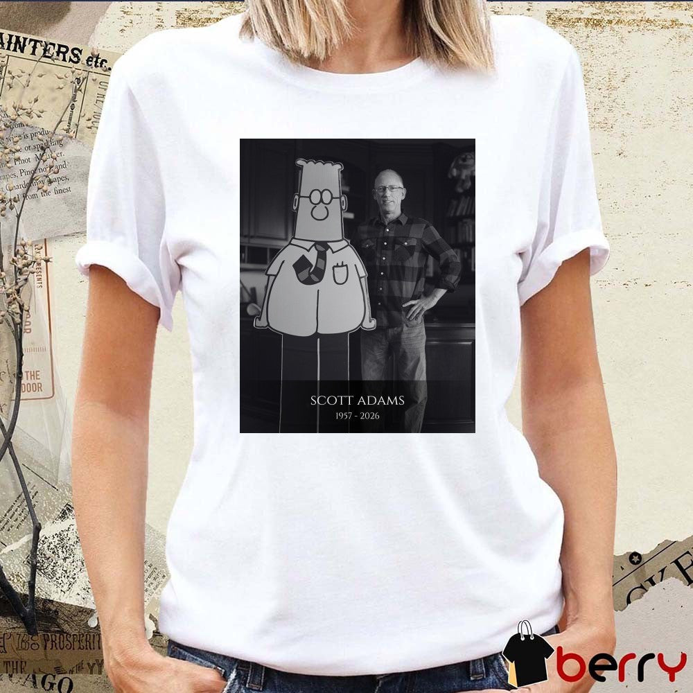 RIP Scott Adams Adams Has Died At Age 68 1957-2026 Poster t-shirt