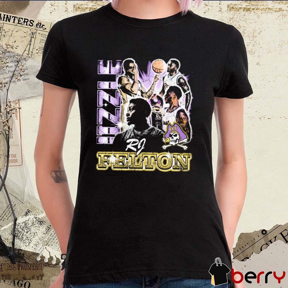 RJ Felton Jizzle East Carolina Pirates Basketball 90s Graphic t-shirt