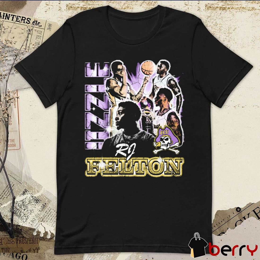RJ Felton Jizzle East Carolina Pirates Basketball 90s Graphic t-shirt