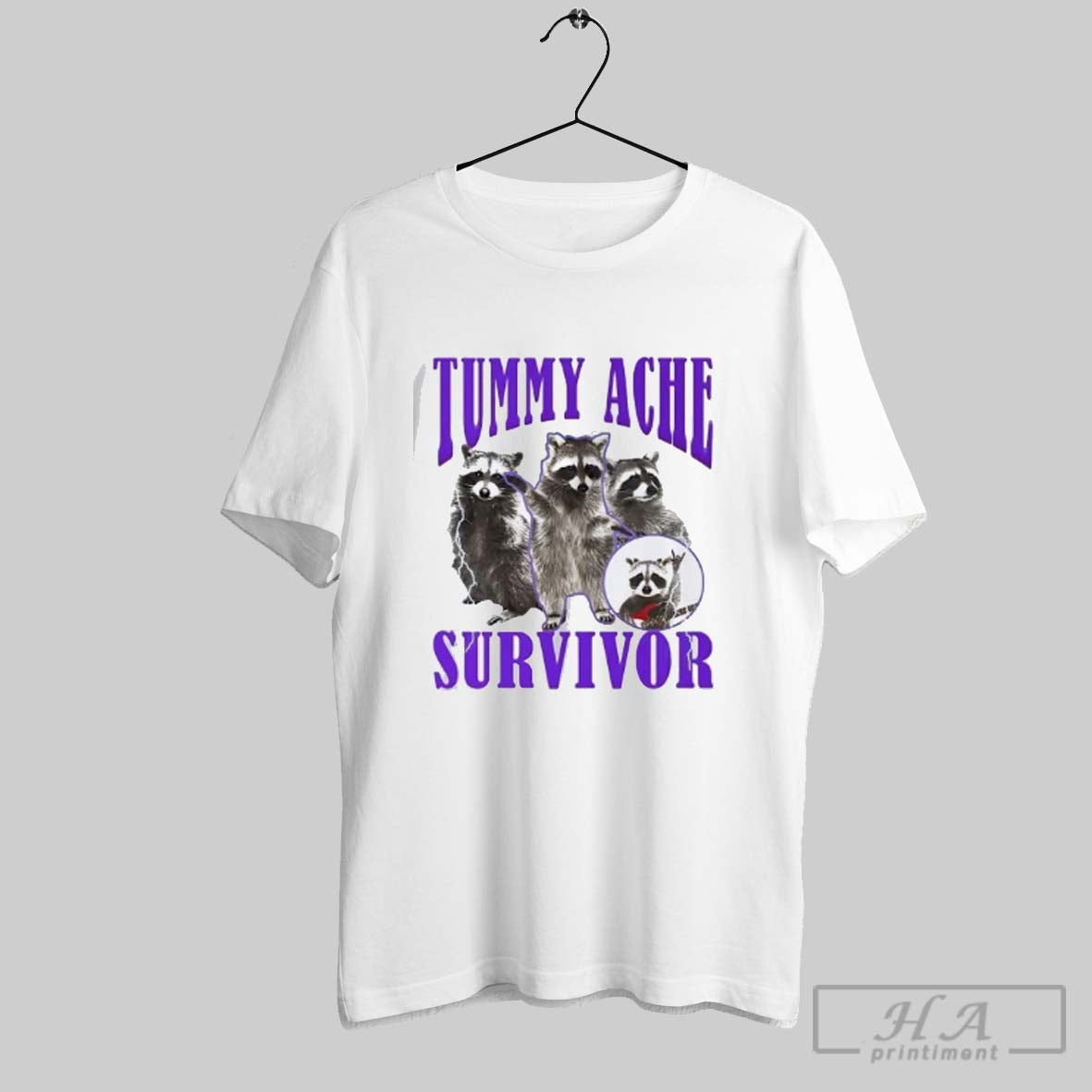 Official Raccoon Rock On Tummy Ache Survivor