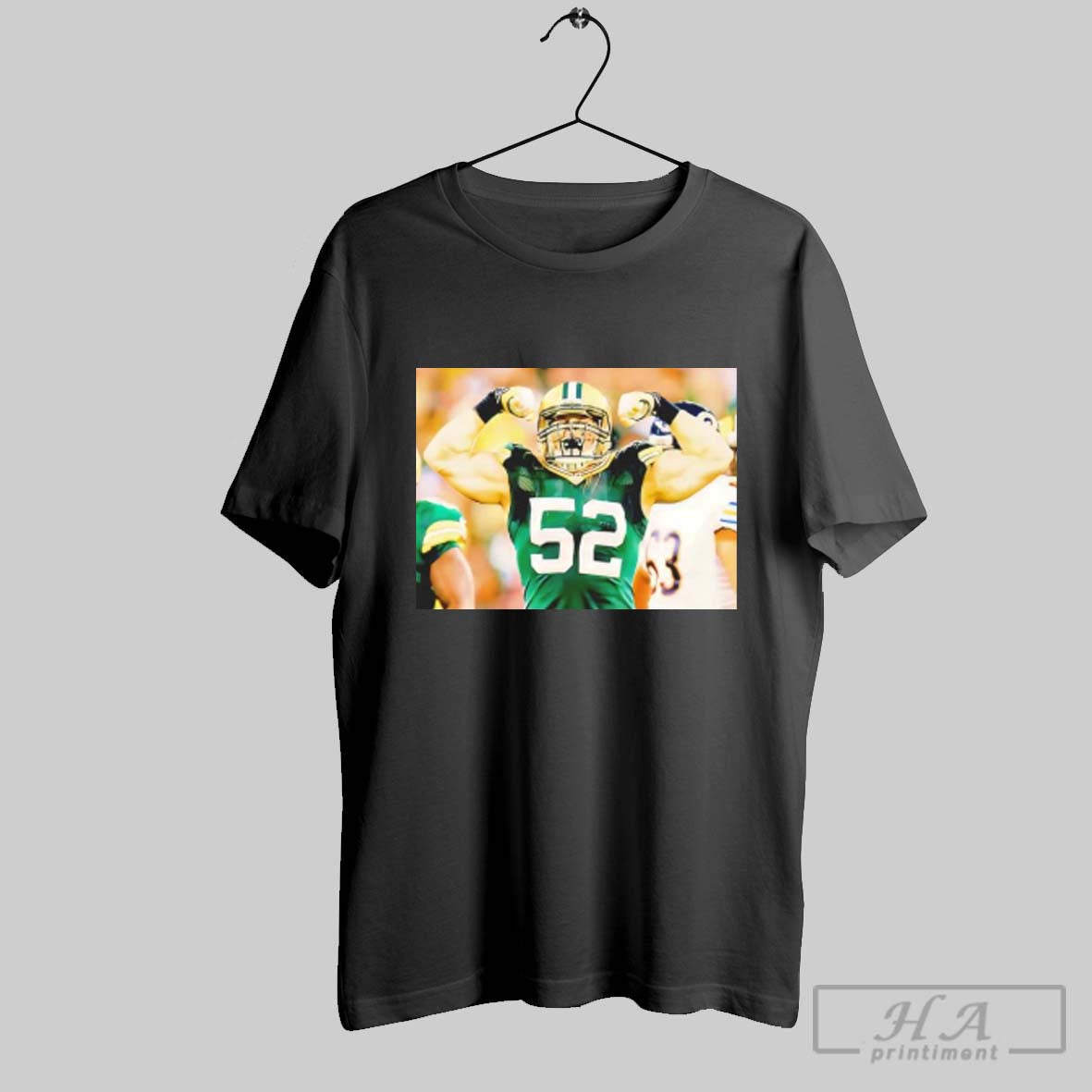 Official Rashan Gary Green Bay Packers Football Superstar Pose Graphic