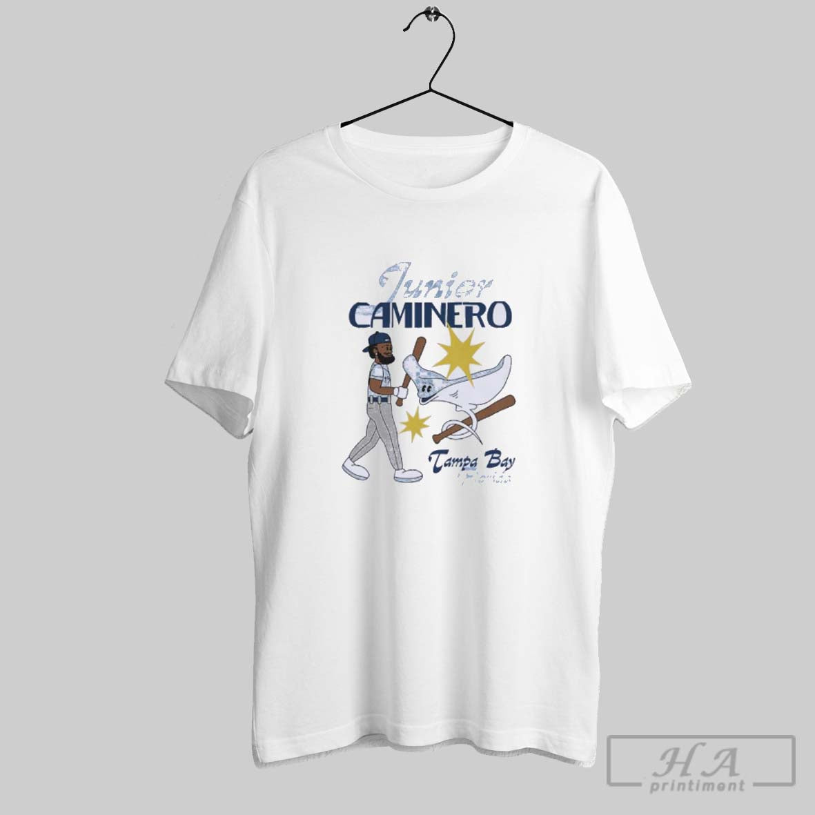 Official Rays Junior Caminero Summer Cartoon