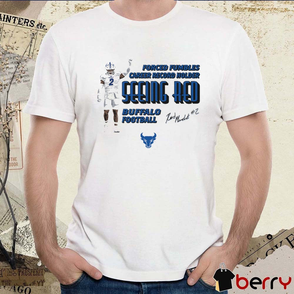 Red Murdock Seeing Red Forced Fumbles Record Holder Buffalo Bills Football Signature t-shirt