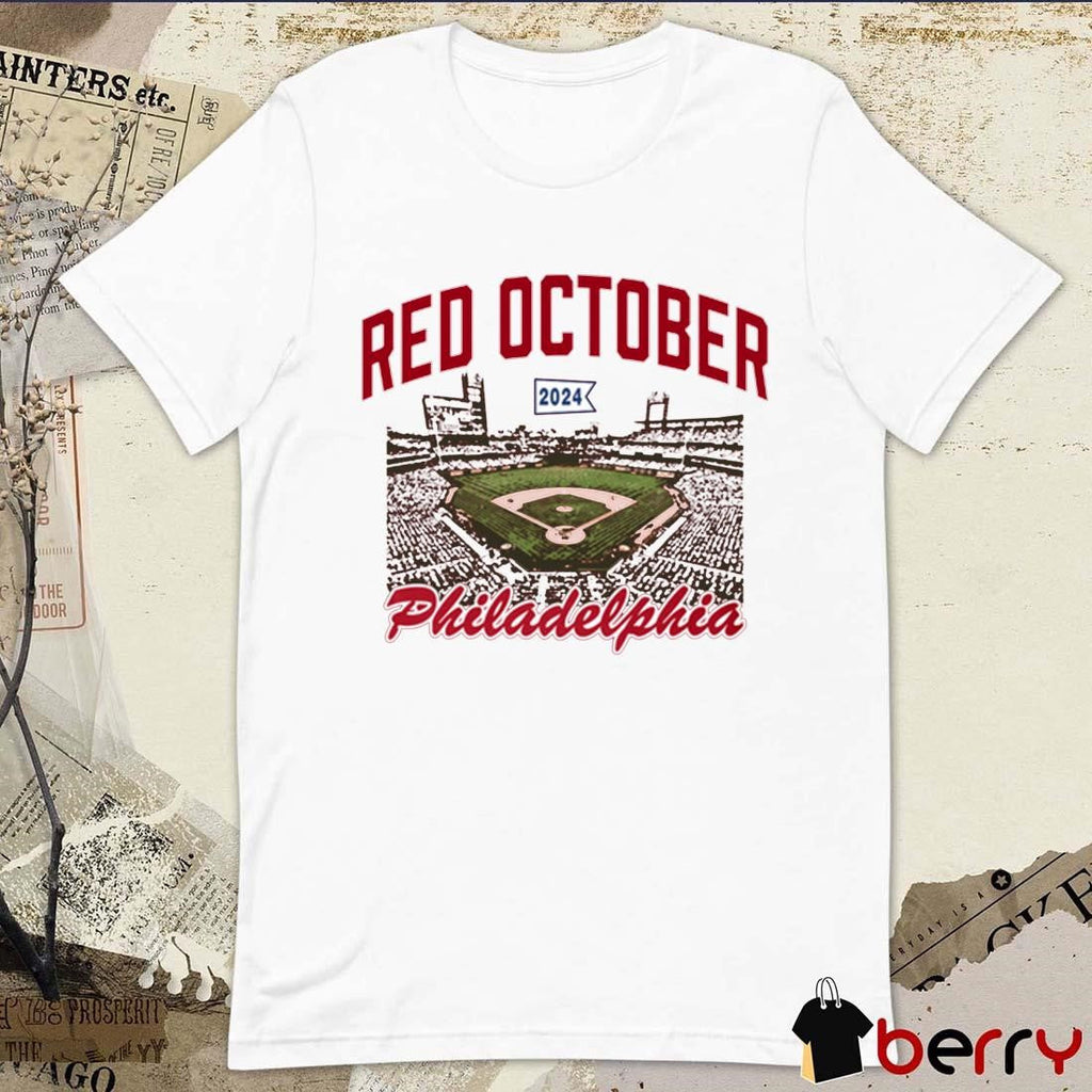 Red October 2024 Philadelphia Phillies Stadium t-shirt