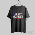 Official Red October 2025 Phillies Mlb Logo Parody