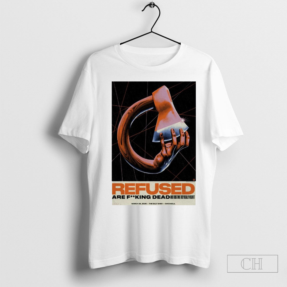 Official Refused Chicago Illinois March 25th 2025 Tour T Shirt