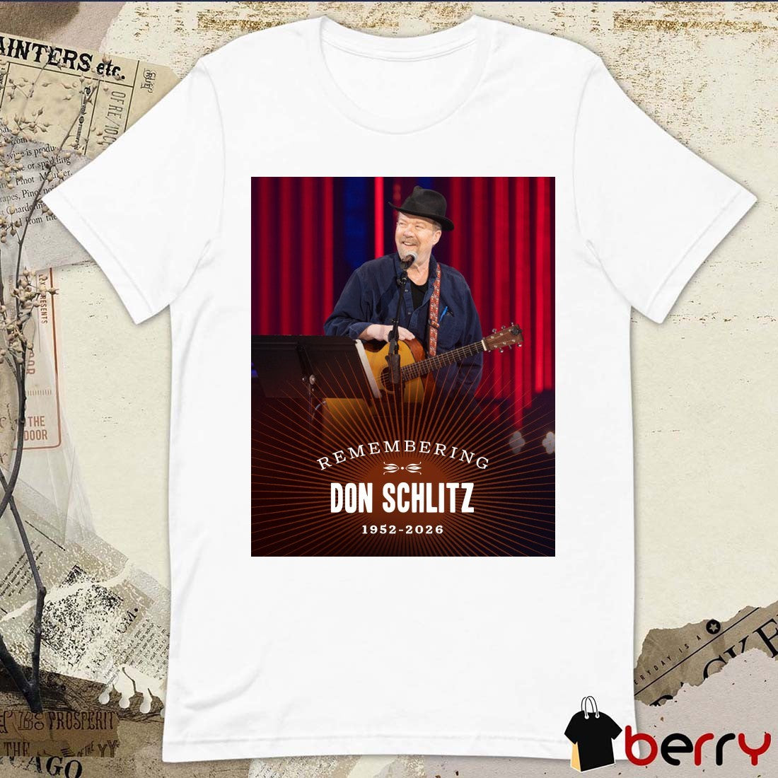 Remembering Don Schlitz 1952-2026 Grand Ole Opry Poster t-shirt