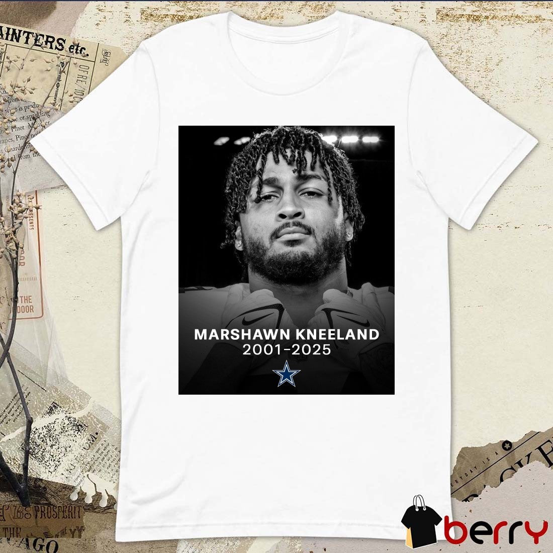 Rest In Peace Marshawn Kneeland Dallas Cowboys Star Dead at 24 2001 – 2025 Buffalo Bills Poster t-shirt