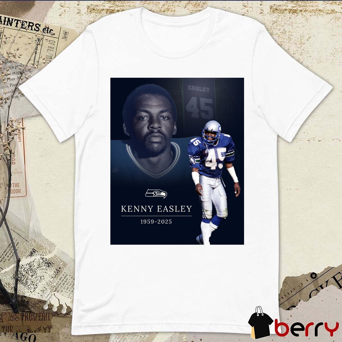 Rest In Peace To A True Legend, Kenny Easley 1959 – 2025 Seattle Seahawks Poster t-shirt