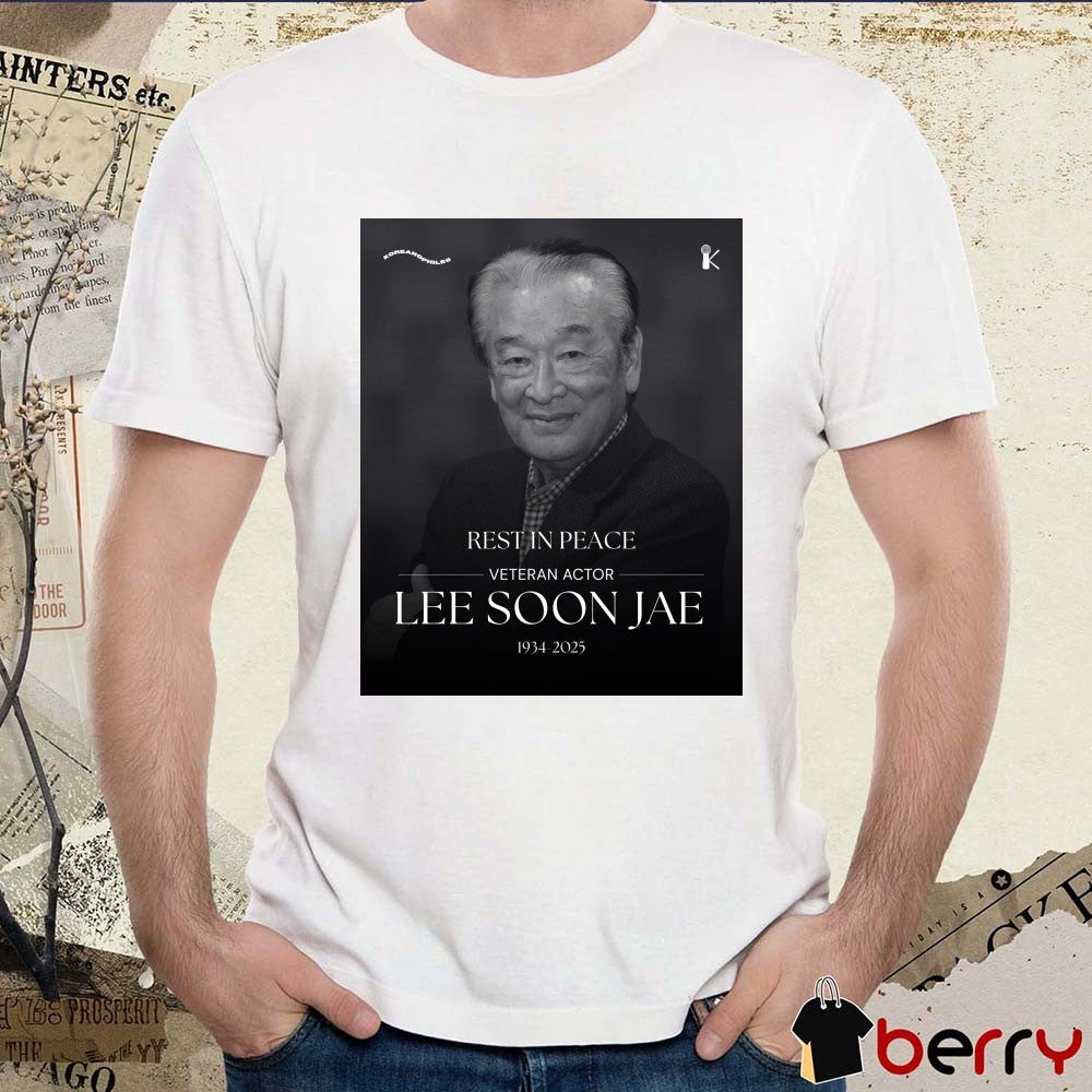 Rest In Peace Veteran Actor Lee Soon Jae 1934 – 2025 Koreanophiles Poster t-shirt