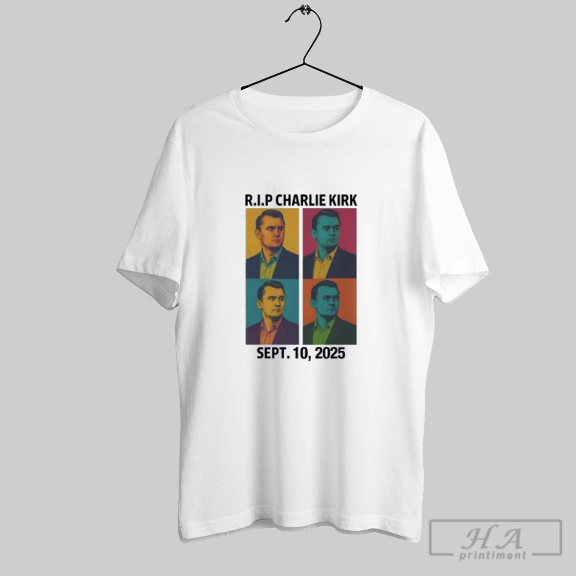 Official Retro Rest In Peace Charlie Kirk Sept 10 2025 T Shirt