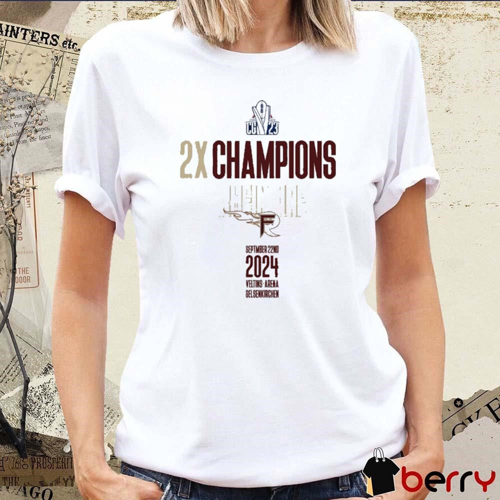 Rhein Fire September 22 2024 Veltins Arena Gelsenkirchen t-shirt