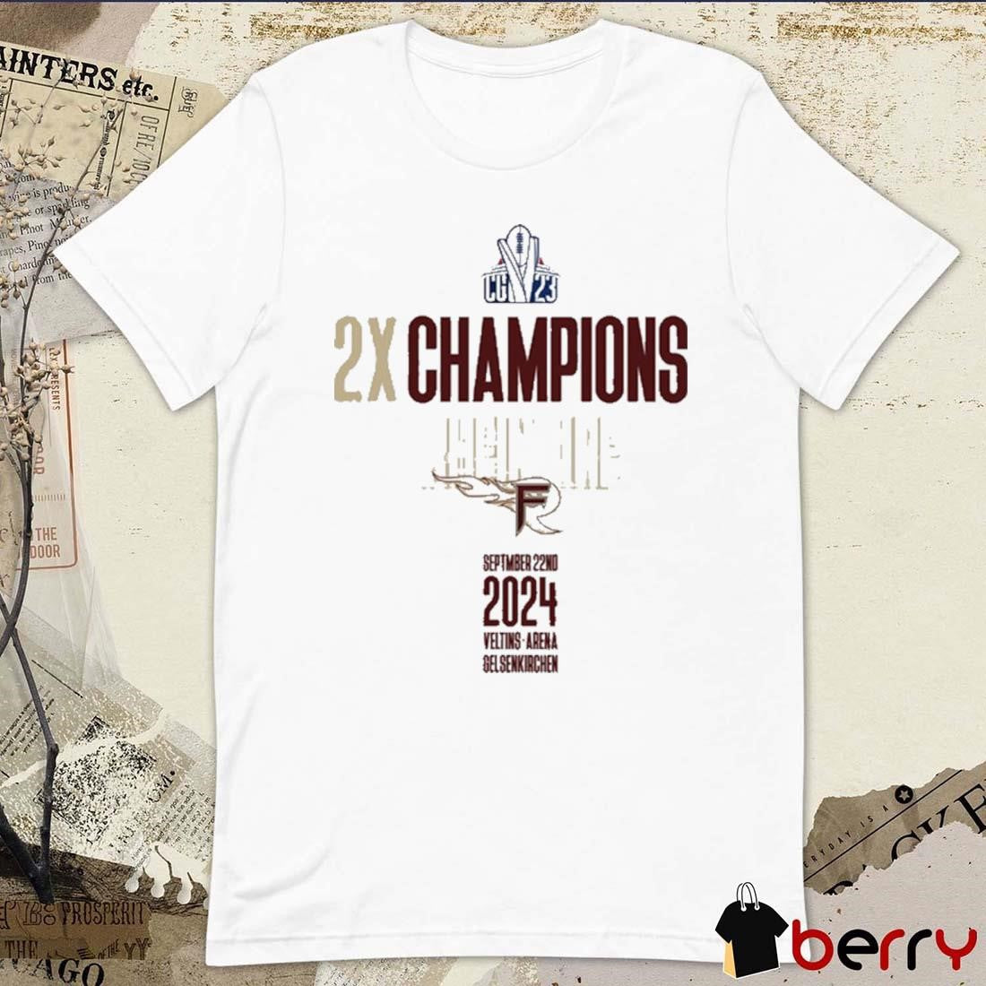 Rhein Fire September 22 2024 Veltins Arena Gelsenkirchen t-shirt