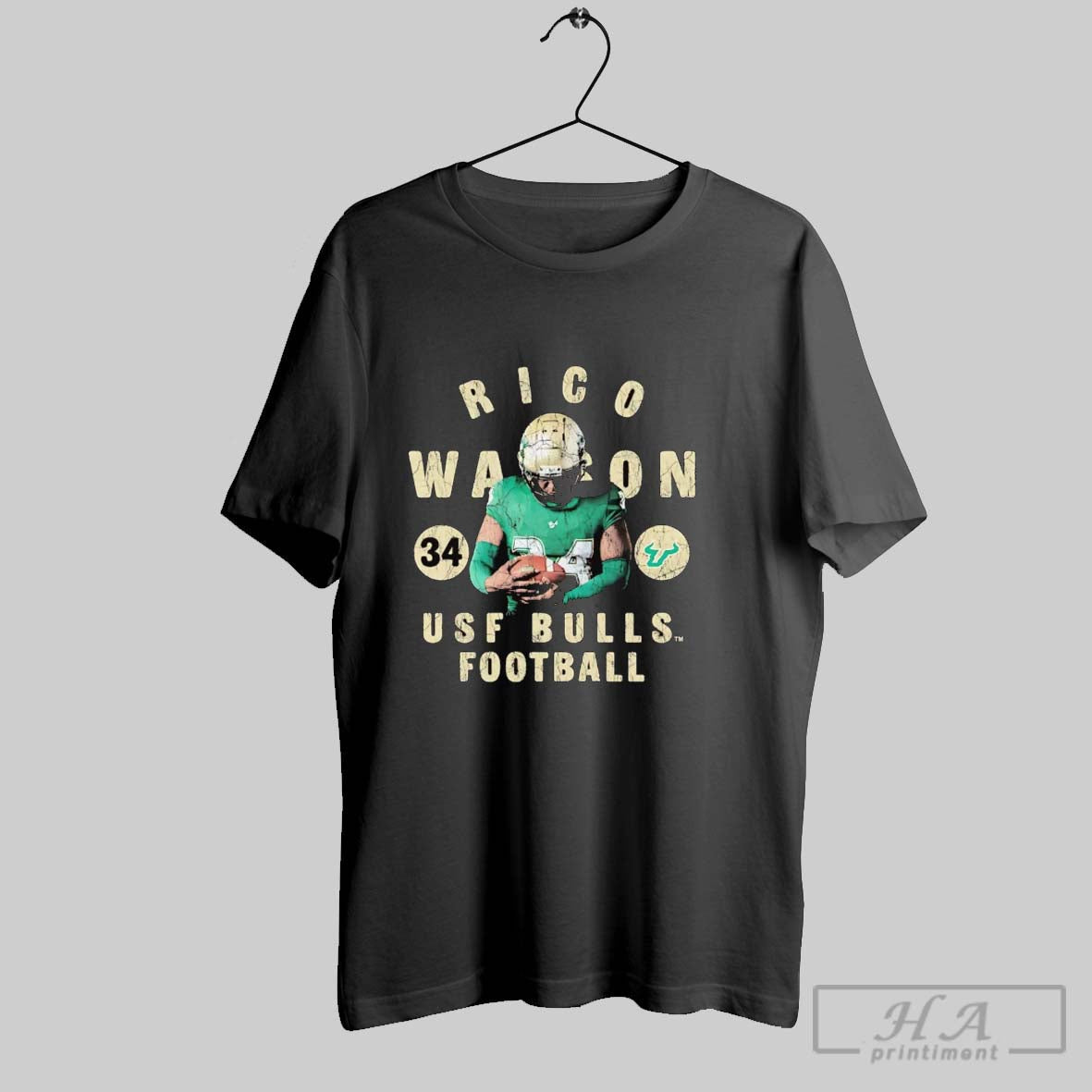 Official Rico Watson Illustrated Usf Bulls Football