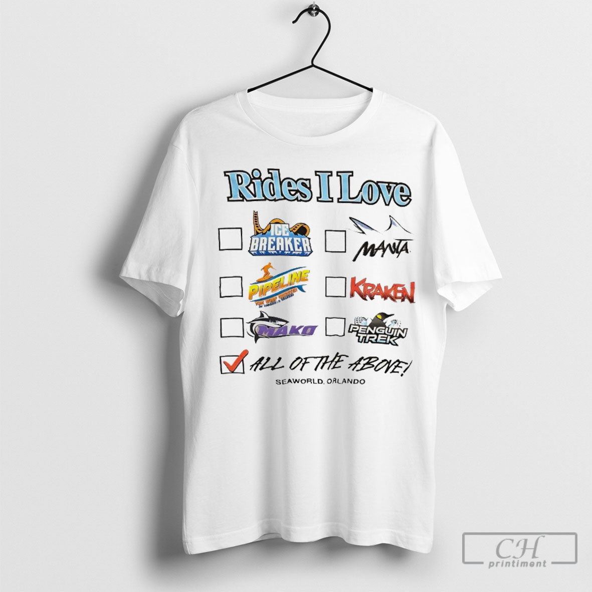 Official Rides I Love All Of The Above T Shirt