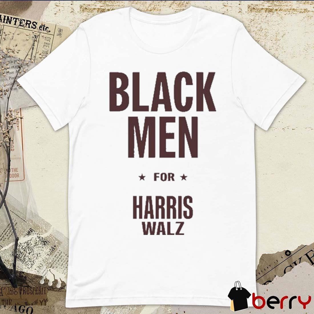 Rob Wearing Black Men For Harris Walz 2024 t-shirt