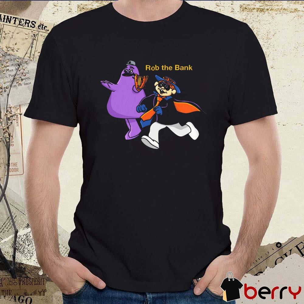Rob the Bank New York Mets Grimace Monster t-shirt