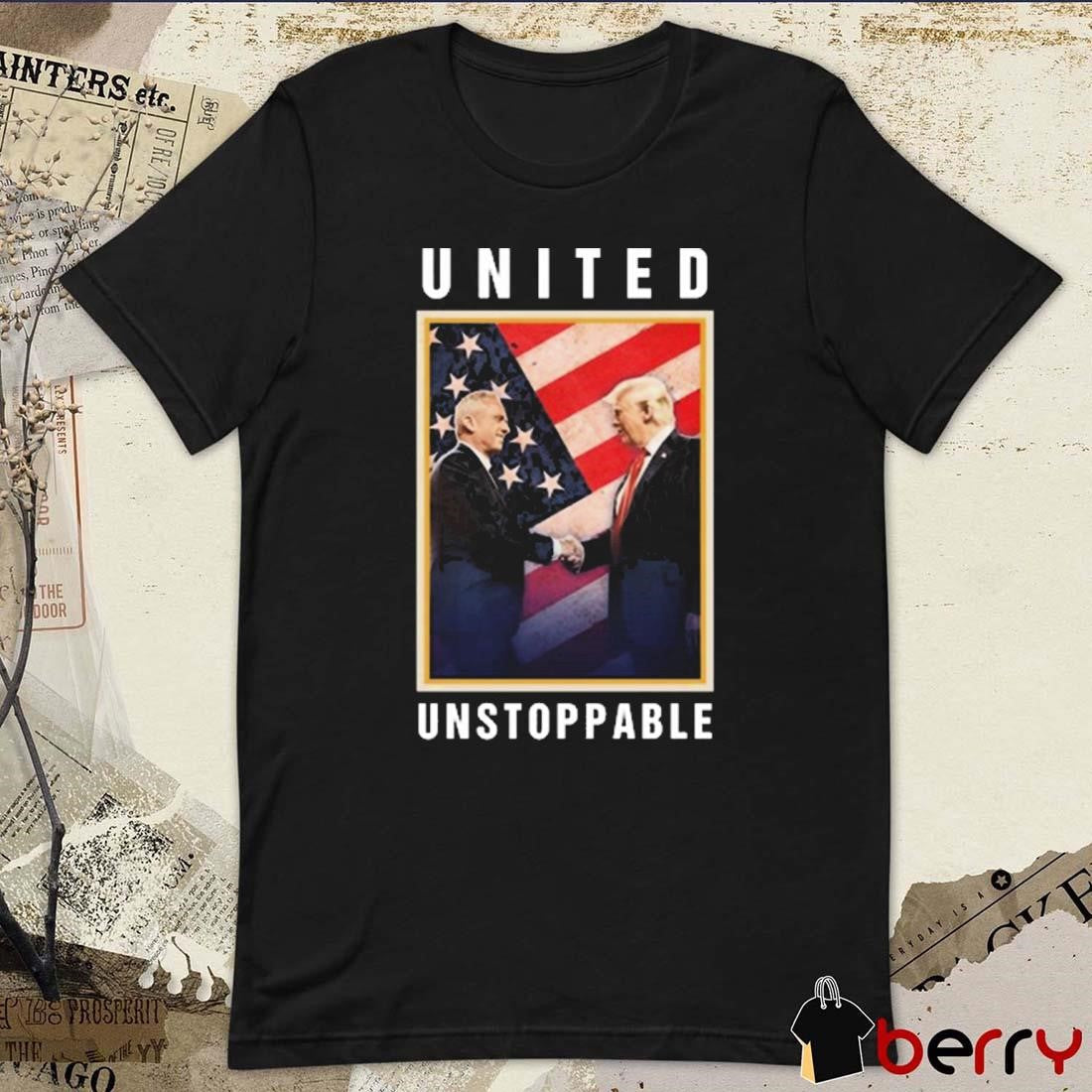 Robert F Kennedy Jr Trump United Unstoppable Vintage President America 47th Poster t-shirt