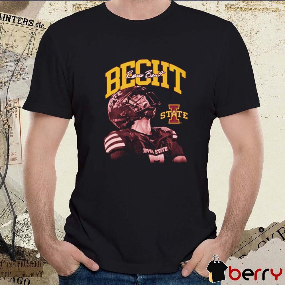 Rocco Becht Iowa State Cyclones Spotlight Crimson Signature t-shirt