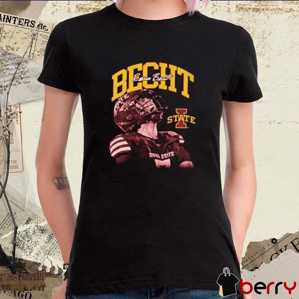 Rocco Becht Iowa State Cyclones Spotlight Crimson Signature t-shirt