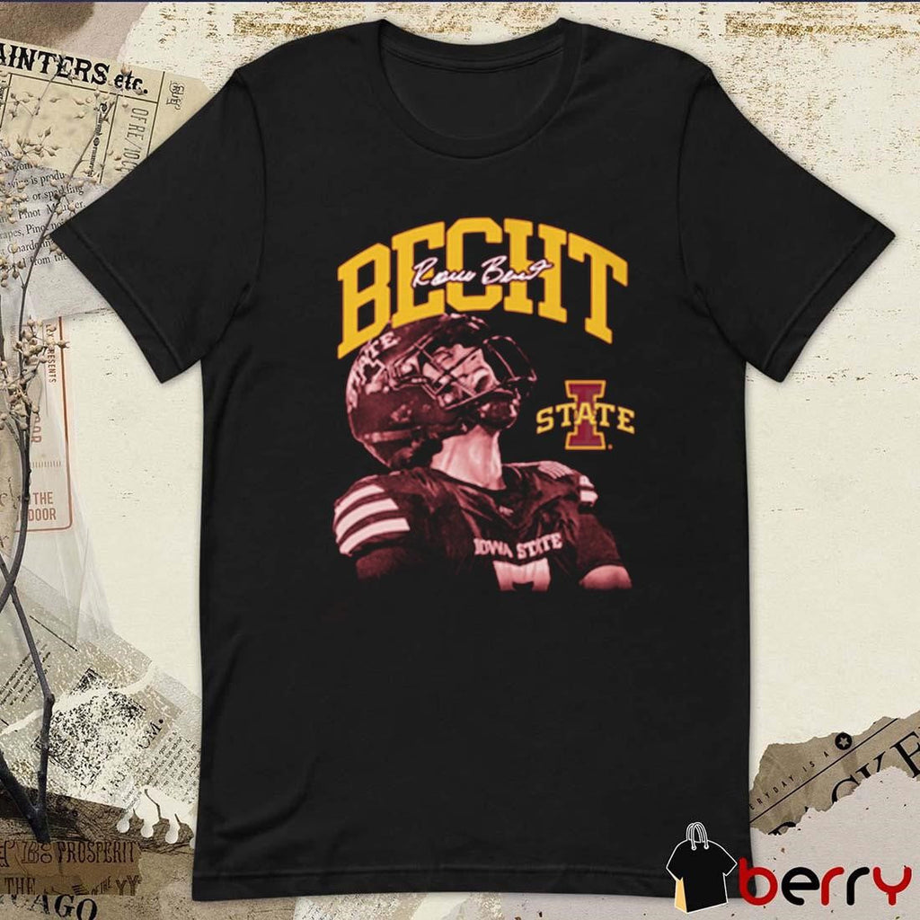 Rocco Becht Iowa State Cyclones Spotlight Crimson Signature t-shirt